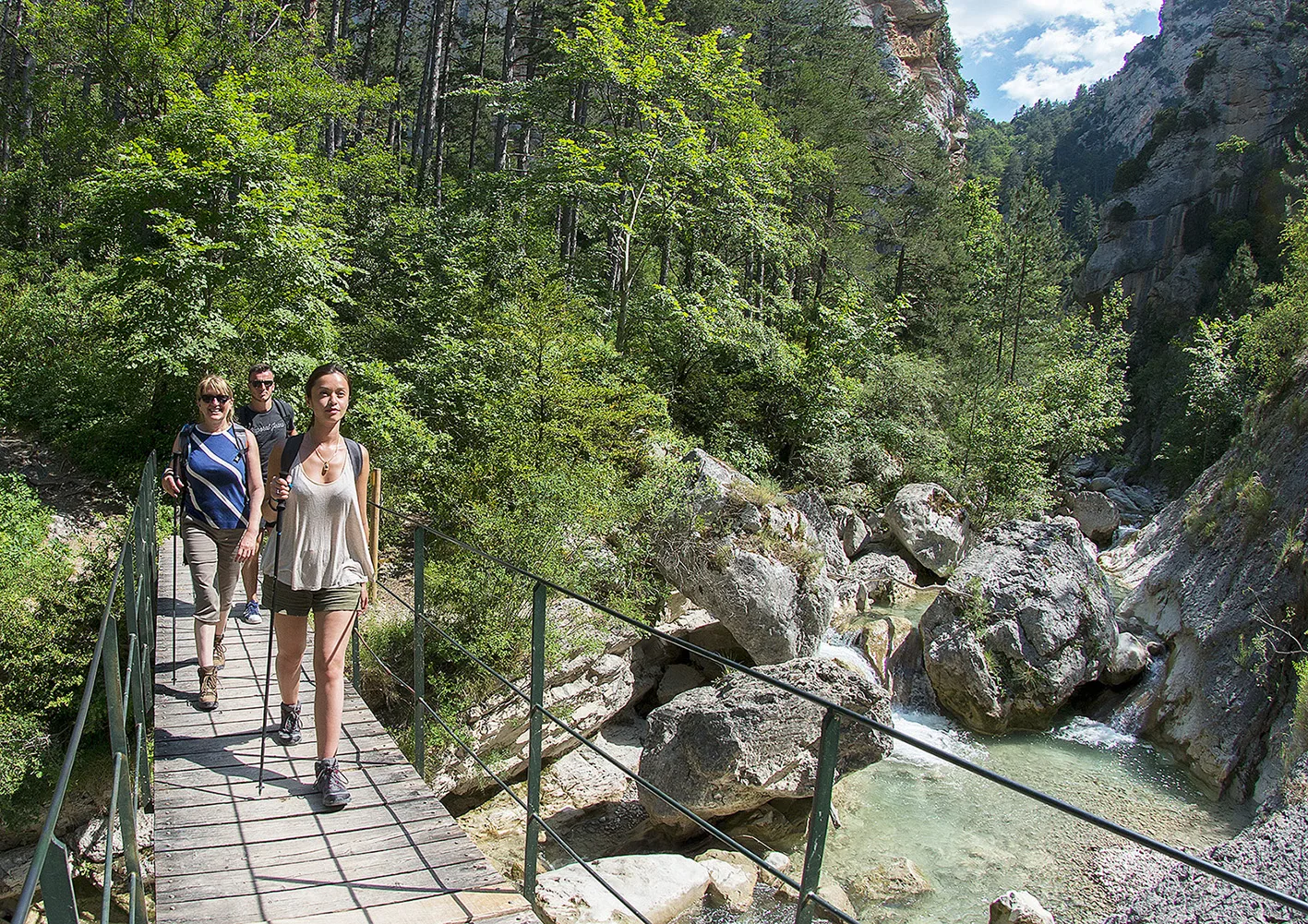 Wandern in den Gorges de Trévans in der Haute Provence