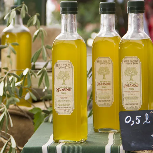 Olive oil bottles