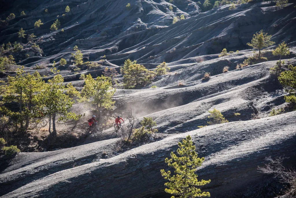 Die schwarzen Länder mit dem Mountainbike