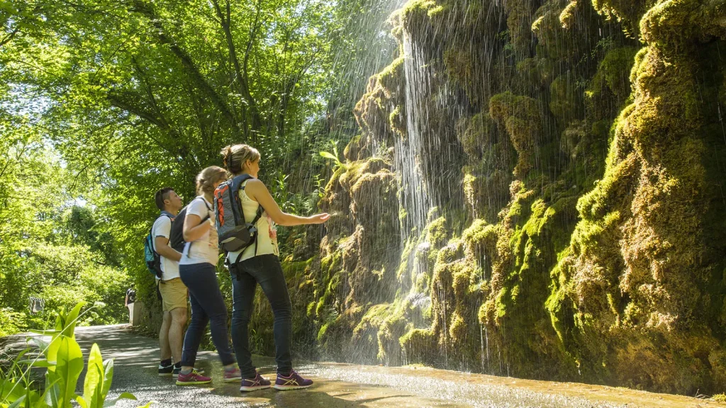 Promenade Digne Museum Digne les Bains Large waterfall