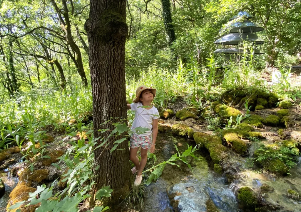 Water trail at the promenade museum in Digne les Bains