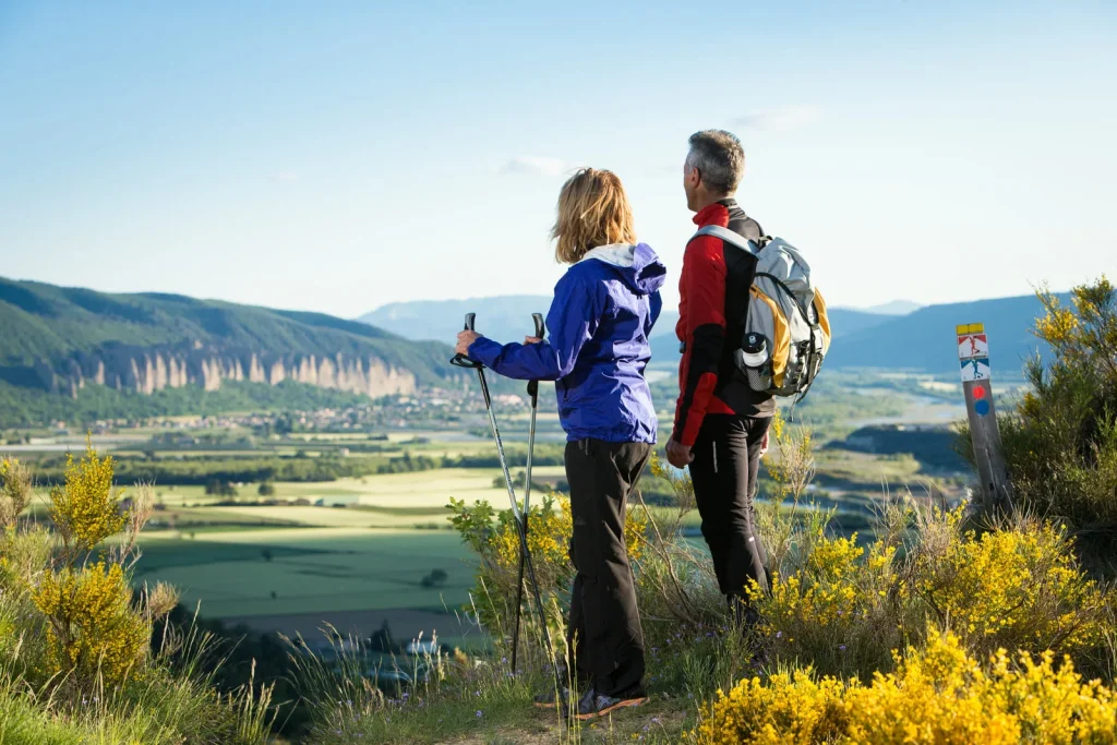 Hike with a view of the Mées penitents