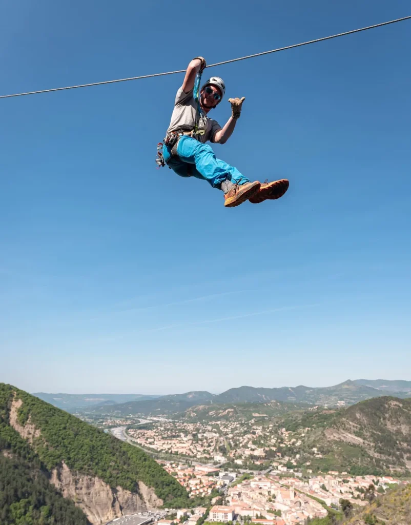 From the Rocher de Neuf Heures via ferrata