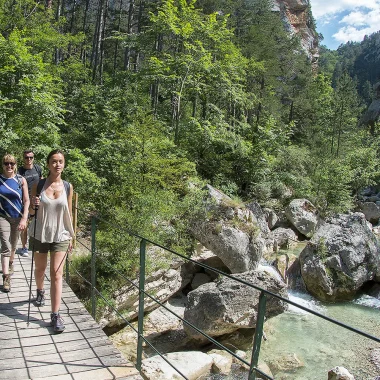 Wandern in den Gorges de Trévans in der Haute Provence