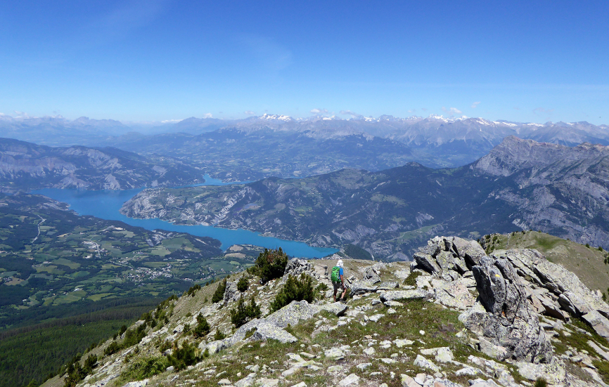 Belvédère sur le lac de Serre-Ponçon depuis Dormillouse Montclar