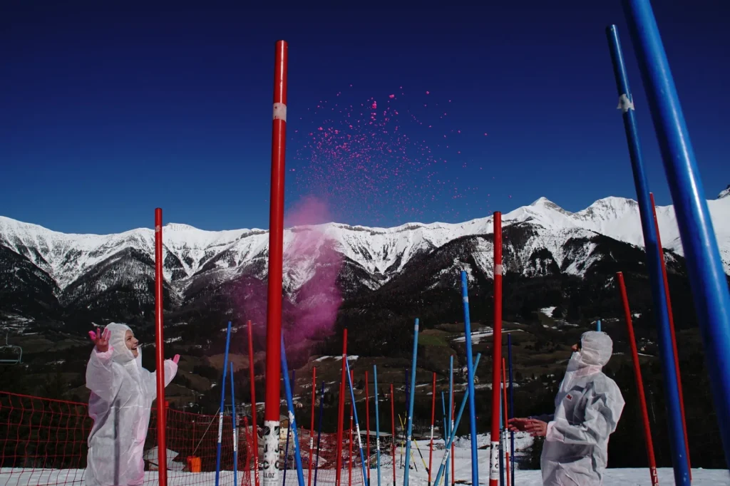 Color ski à la station du Grand Puy